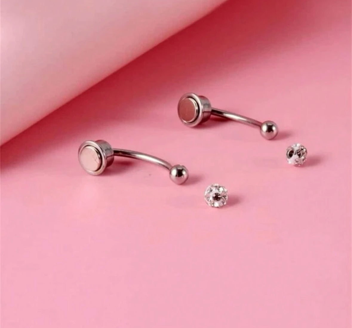 Silver Non-Piercing Magnetic Septum Ring