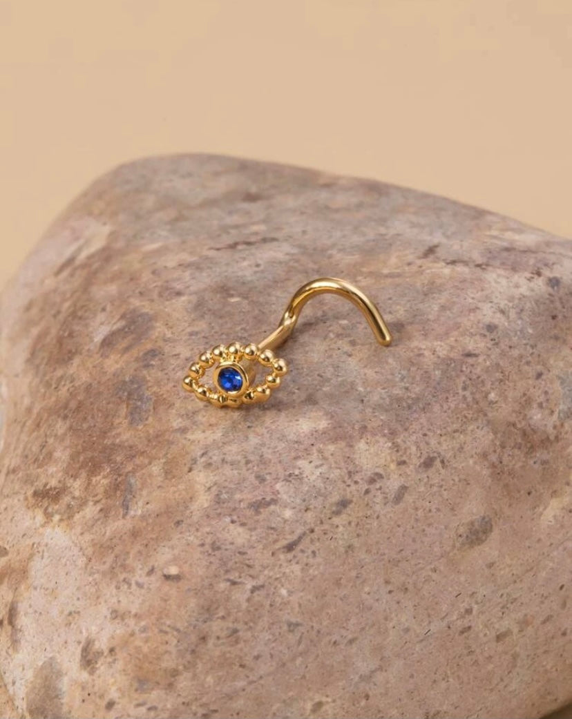 Gold/Silver eye nose stud