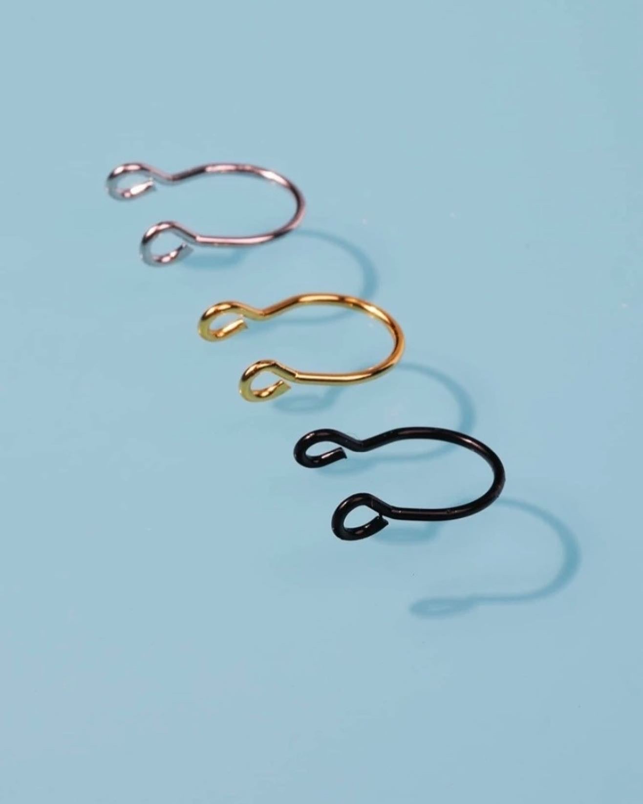 3 multi-colored septum cuff set