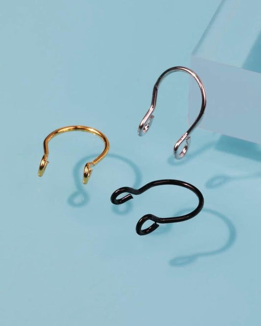 3 multi-colored septum cuff set